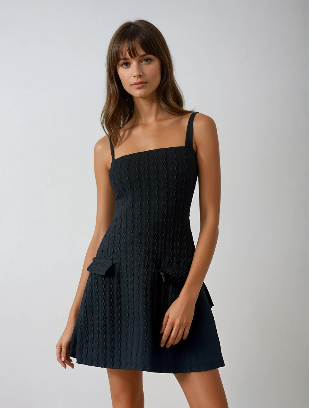 Black Cordelia Mini Dress