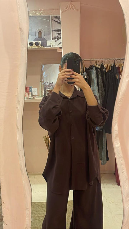 Πουκάμισο Celine Burgundy