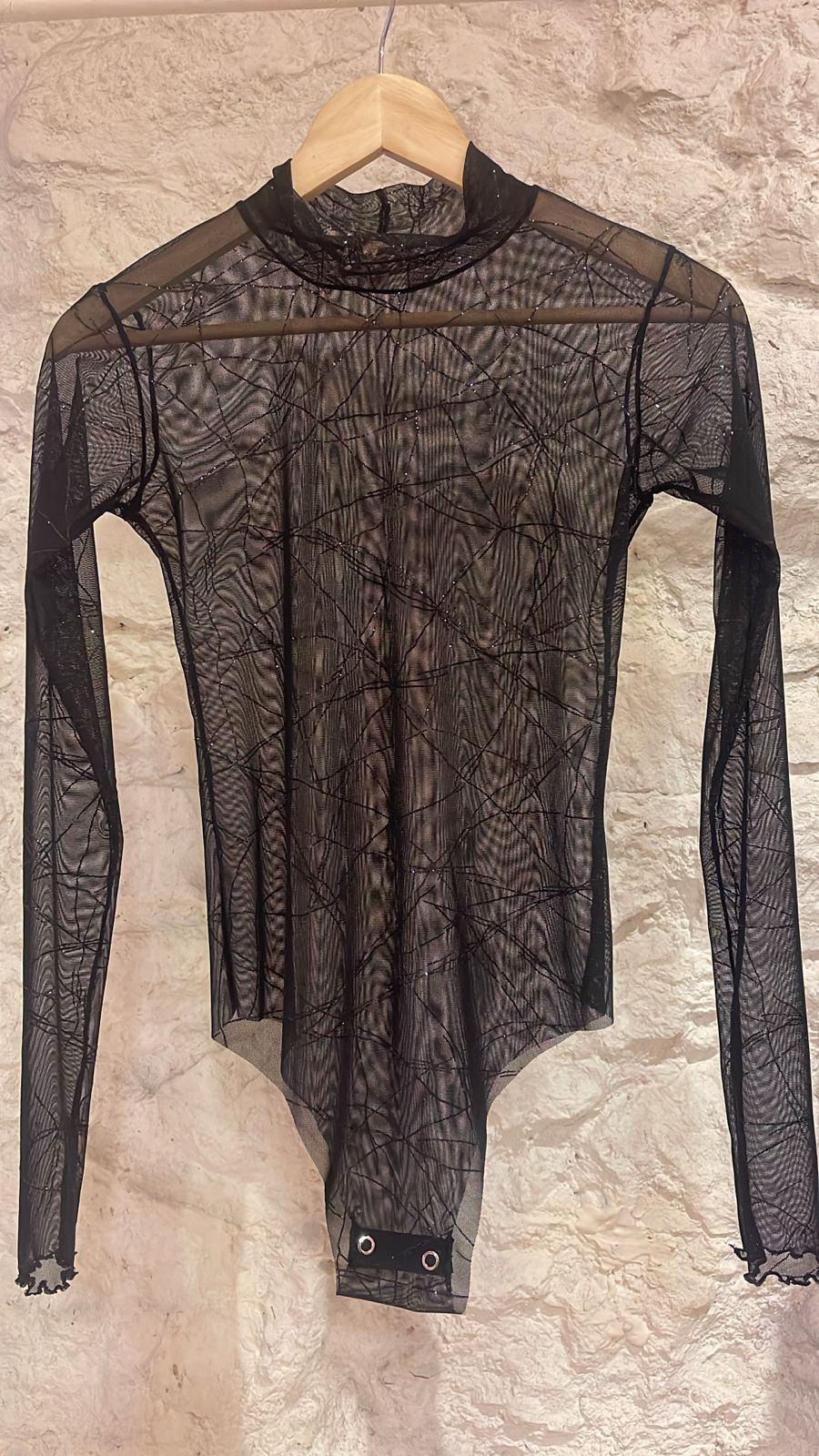 Glam Stripes Mesh Bodysuit