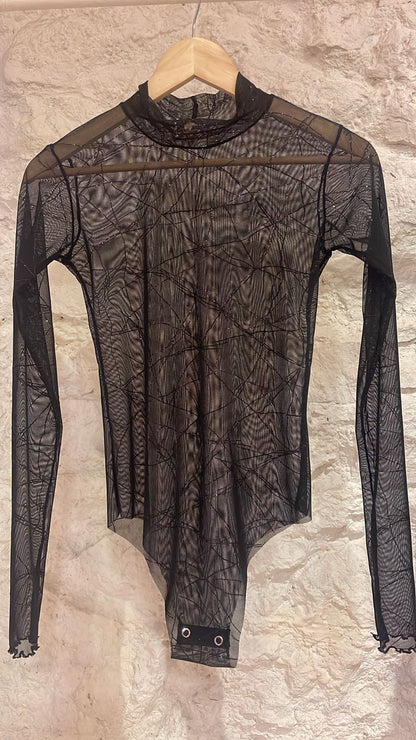 Glam Stripes Mesh Κορμάκι