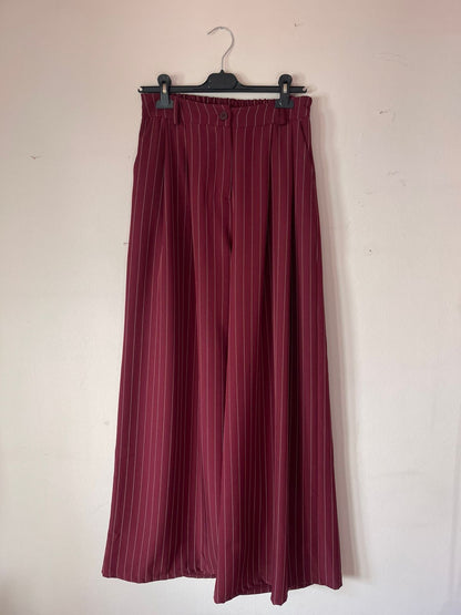 Burgundy Pinstripe Suit