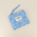 Coin purse - LOVE, 3 hearts, decorative motifs - 11 x 9 cm: Bandana Mist