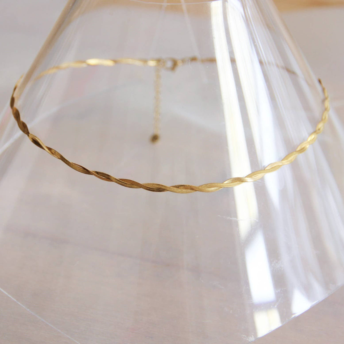 Braided “Snake” chain – gold color