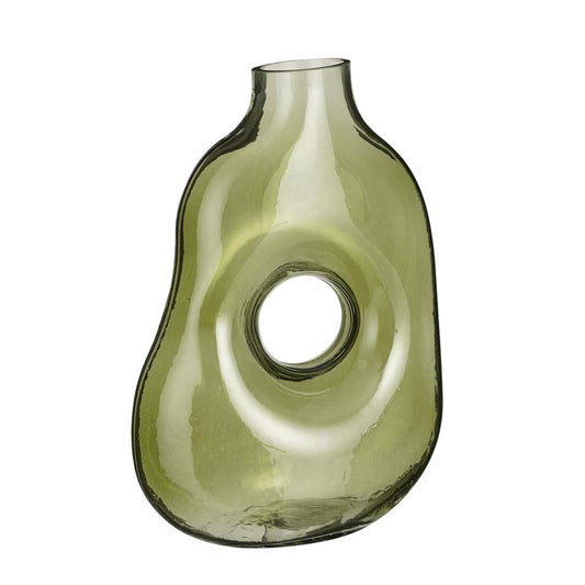 Green Glass Vase