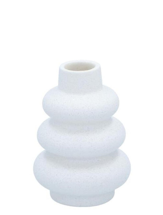 White Circles Vase
