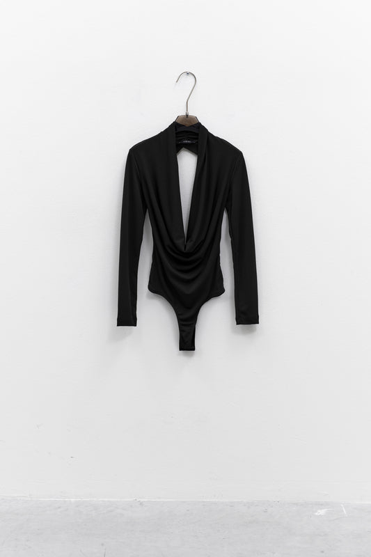 Julie Black Open Back Bodysuit (pre-order)