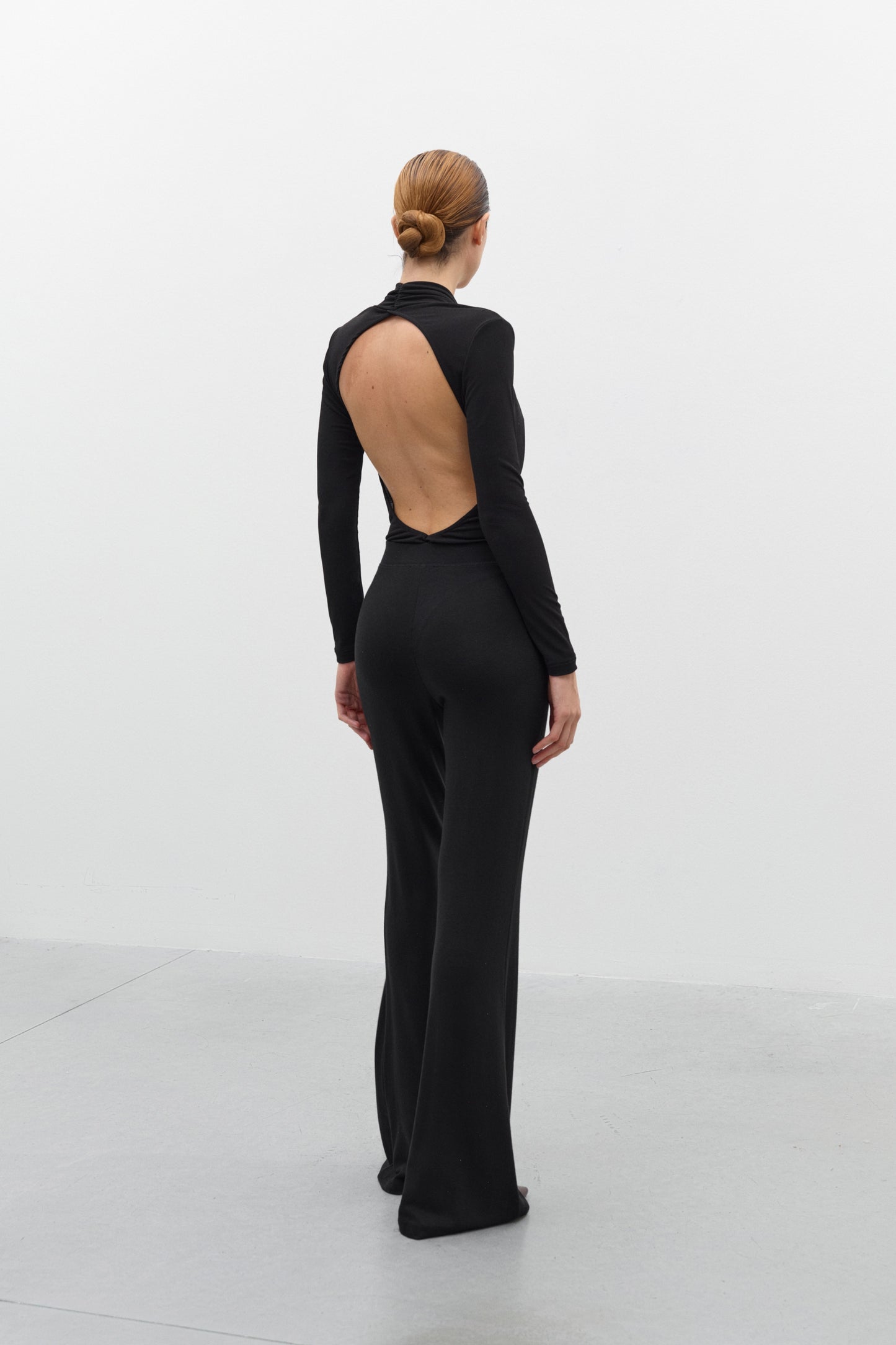 Julie Black Open Back Bodysuit (pre-order)