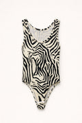 Zebra Print Cotton Bodysuit
