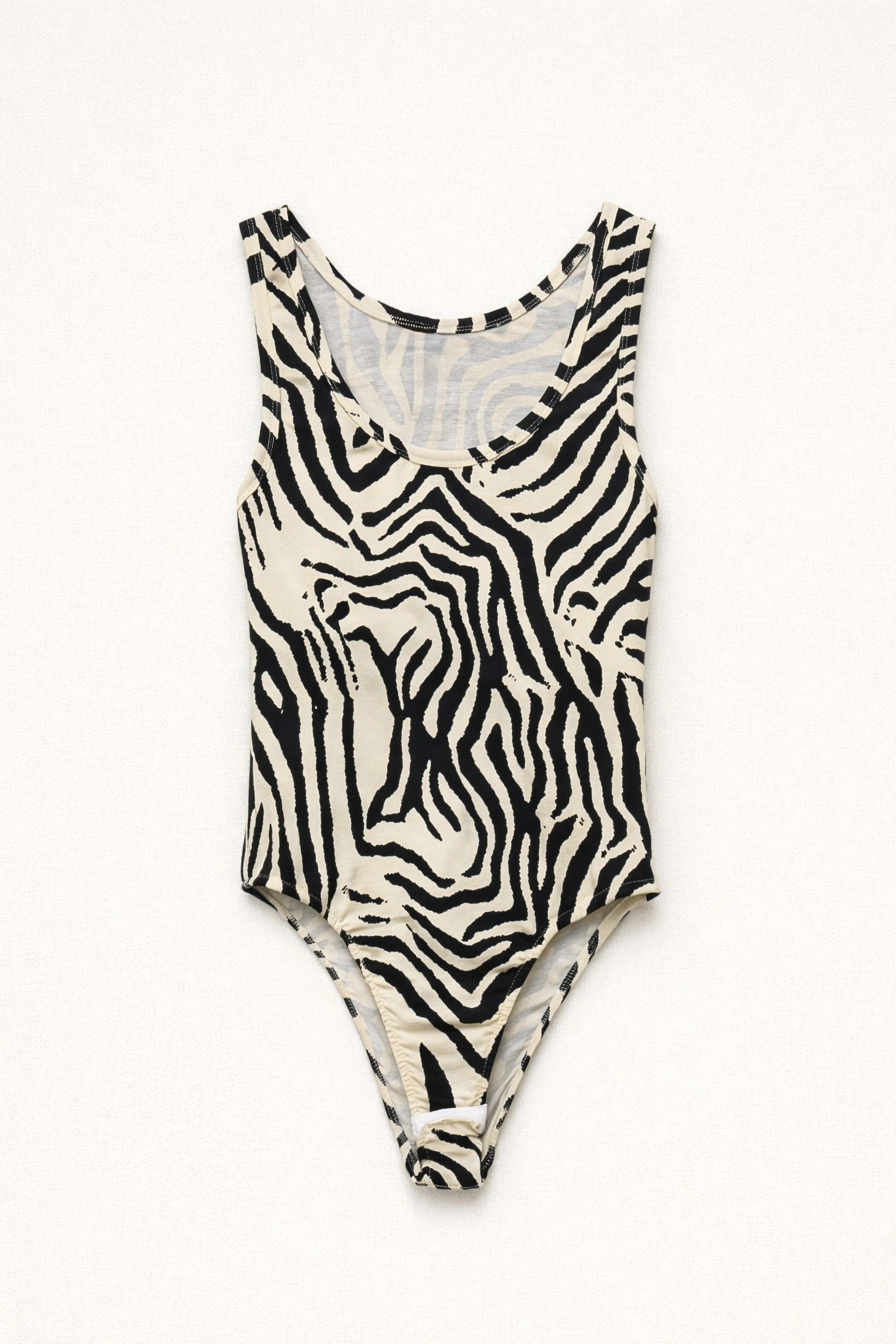 Zebra Print Cotton Bodysuit