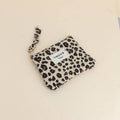 Coin purse - leopard, the word "LOVE" and 3 hearts: Leopard