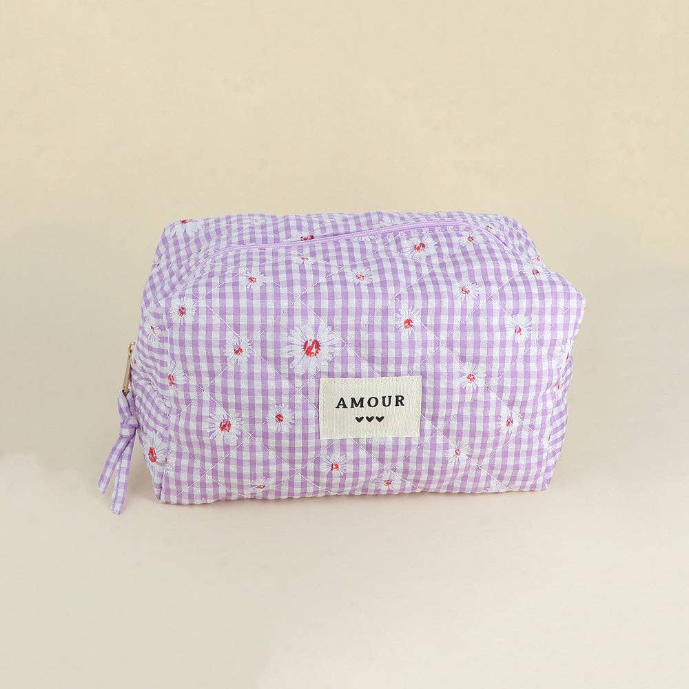 Large pouch - cotton/polyester - 23 x 12 x 14 cm: Leopard