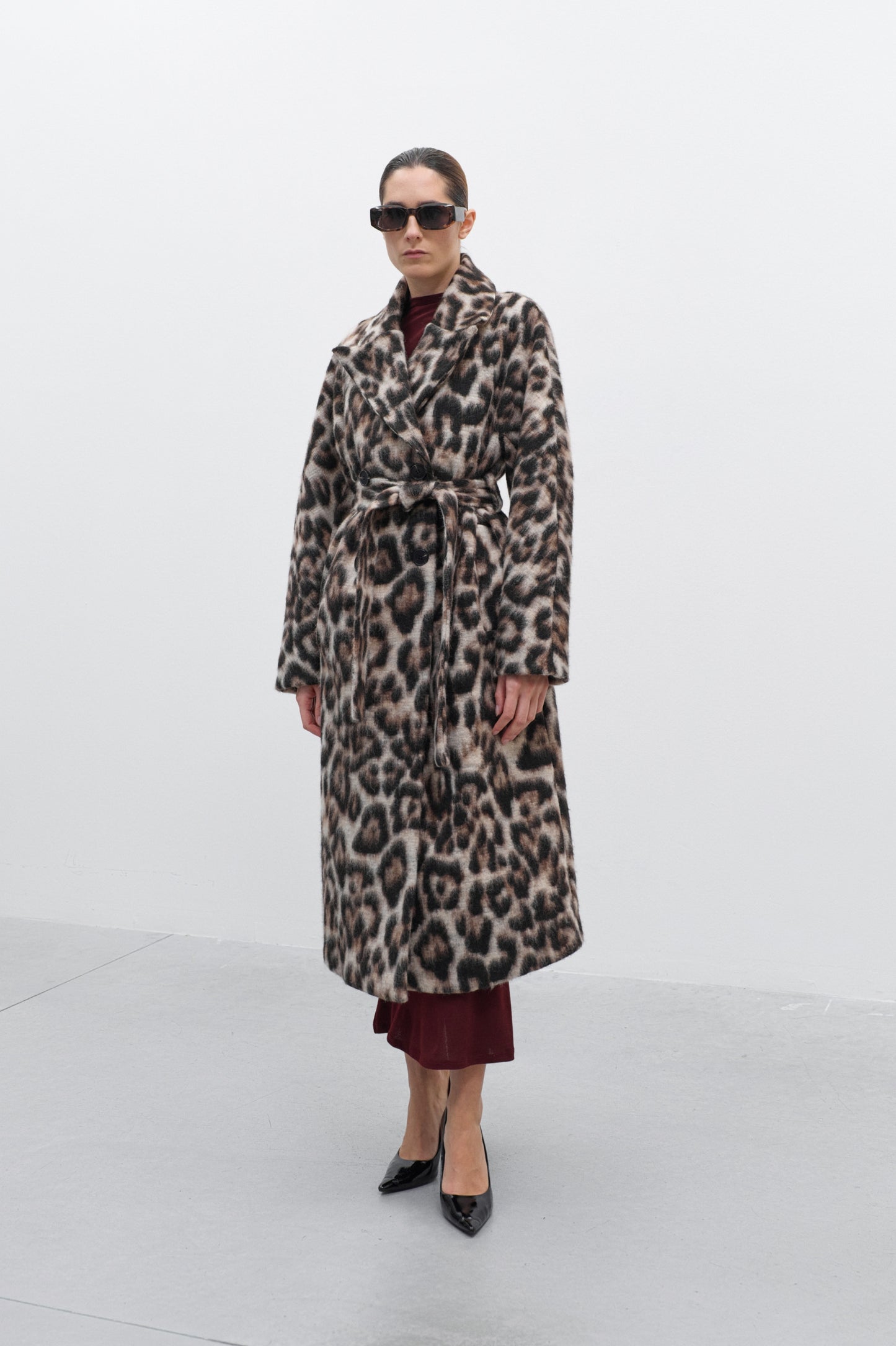 Susana Animal Coat with Belt