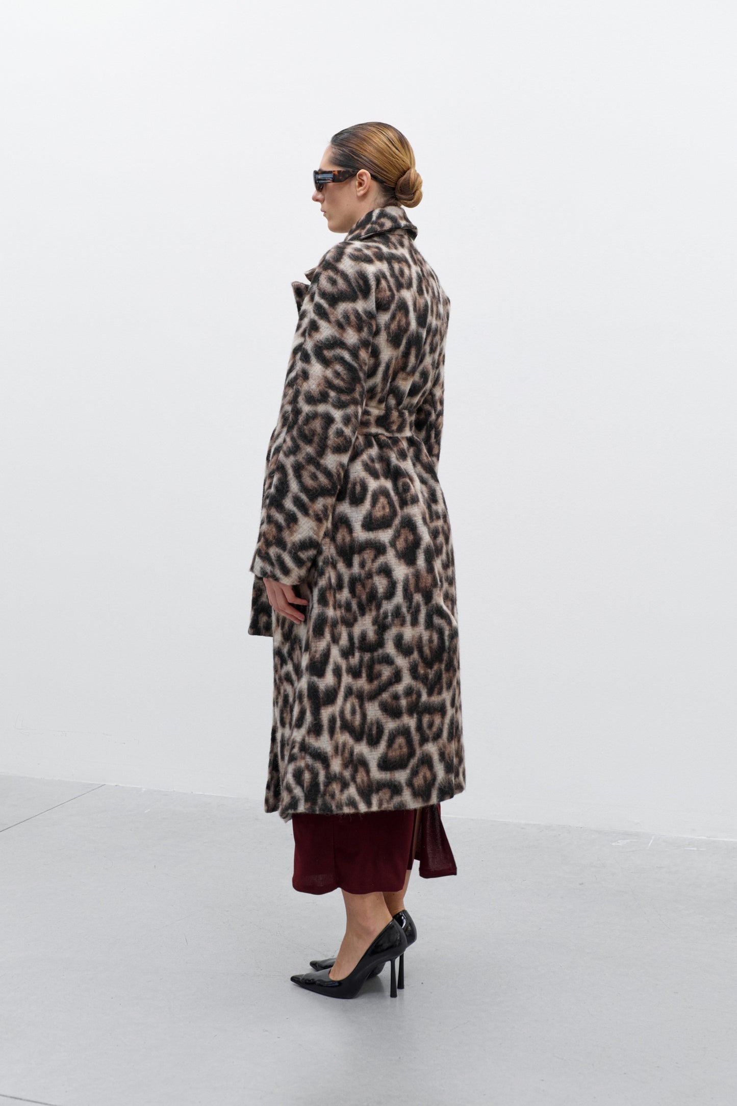 Susana Animal Coat with Belt