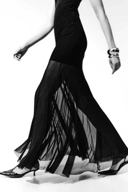 Maxi Black Tulle Dress (pre-order)