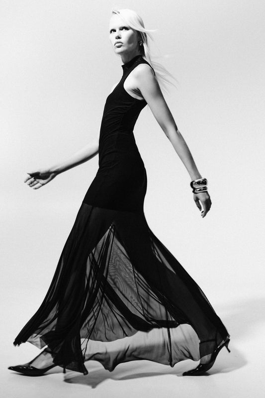 Maxi Black Tulle Dress (pre-order)