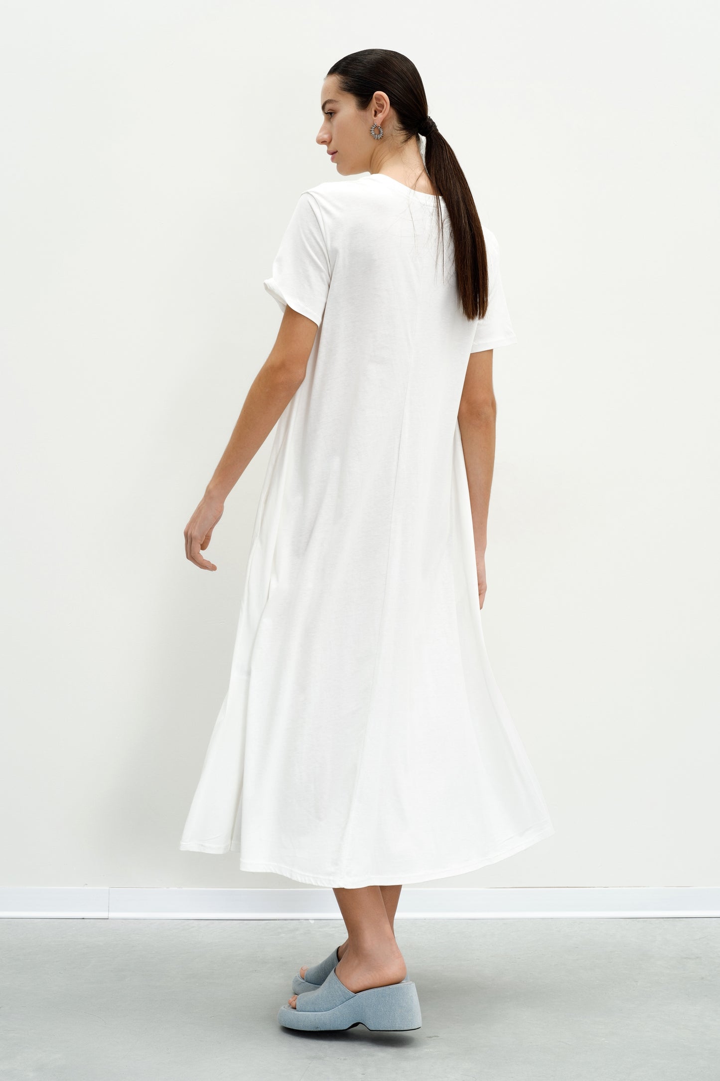 White Dress with Pockets