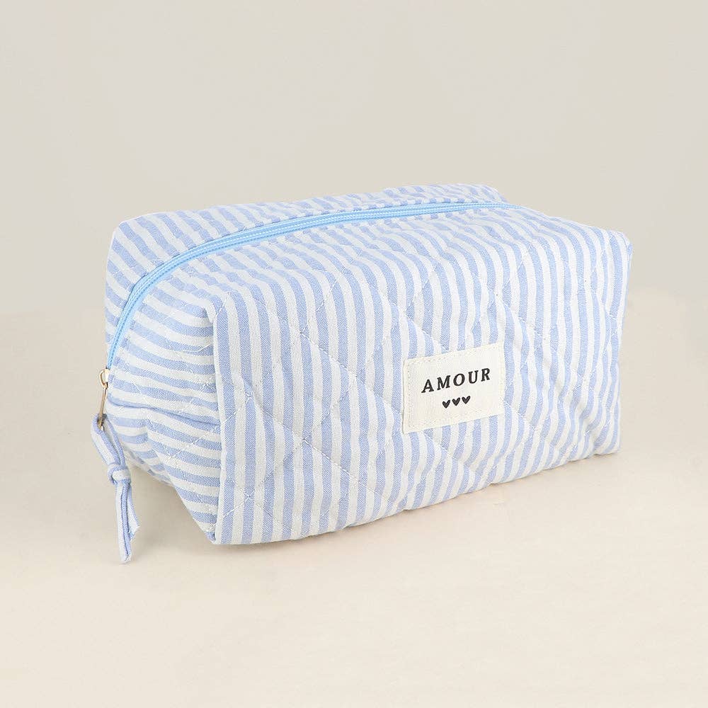 Large pouch - cotton/polyester - 23 x 12 x 14 cm: Bordeaux