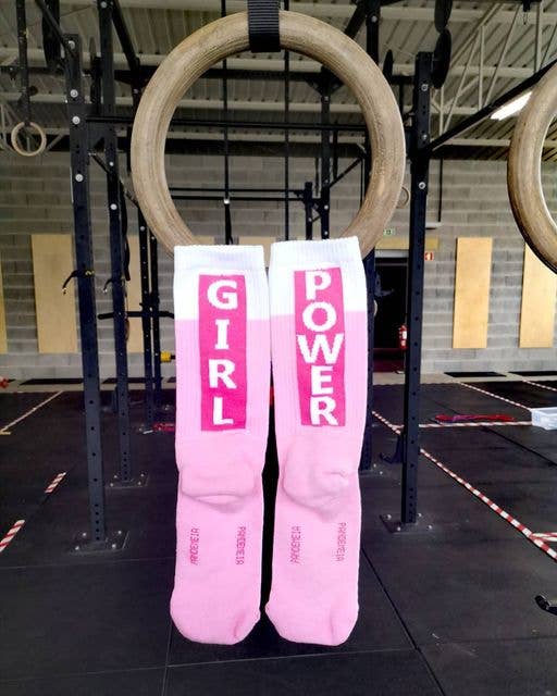 PINK GIRL POWER STOCKINGS