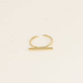Thin ring - bar: Gold
