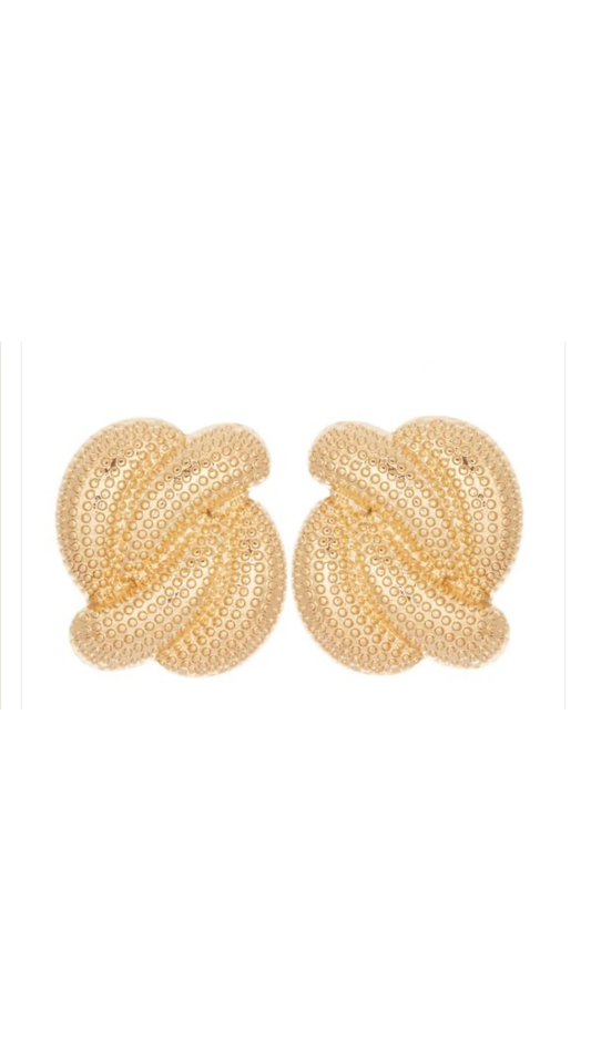 Metallic Knot Earrings