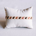 Braided Tila Bead Bracelet - Nude Colors