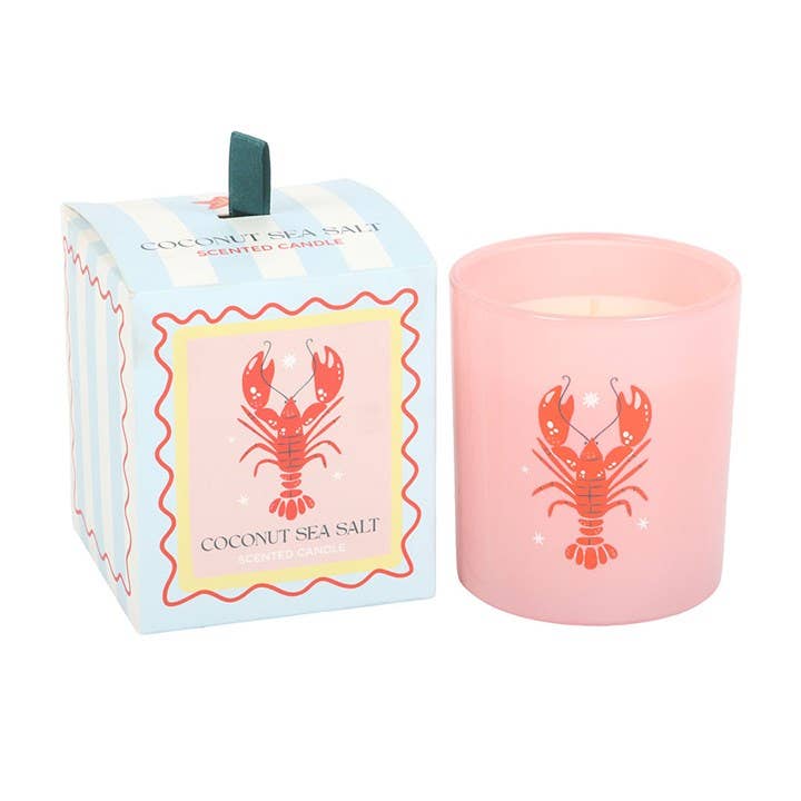 Κερί Pastel Lobster με Άρωμα Καρύδας & Θαλασσινού Αλατιού
