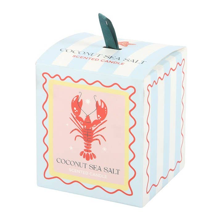 Κερί Pastel Lobster με Άρωμα Καρύδας & Θαλασσινού Αλατιού