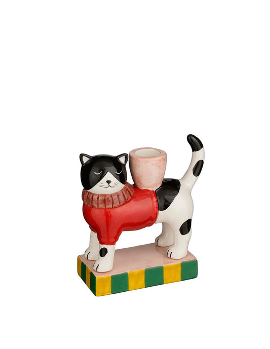 Cat Ceramic Candle Holder