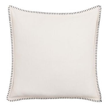 Cotton Ecru Throw Pillow (50x50cm)