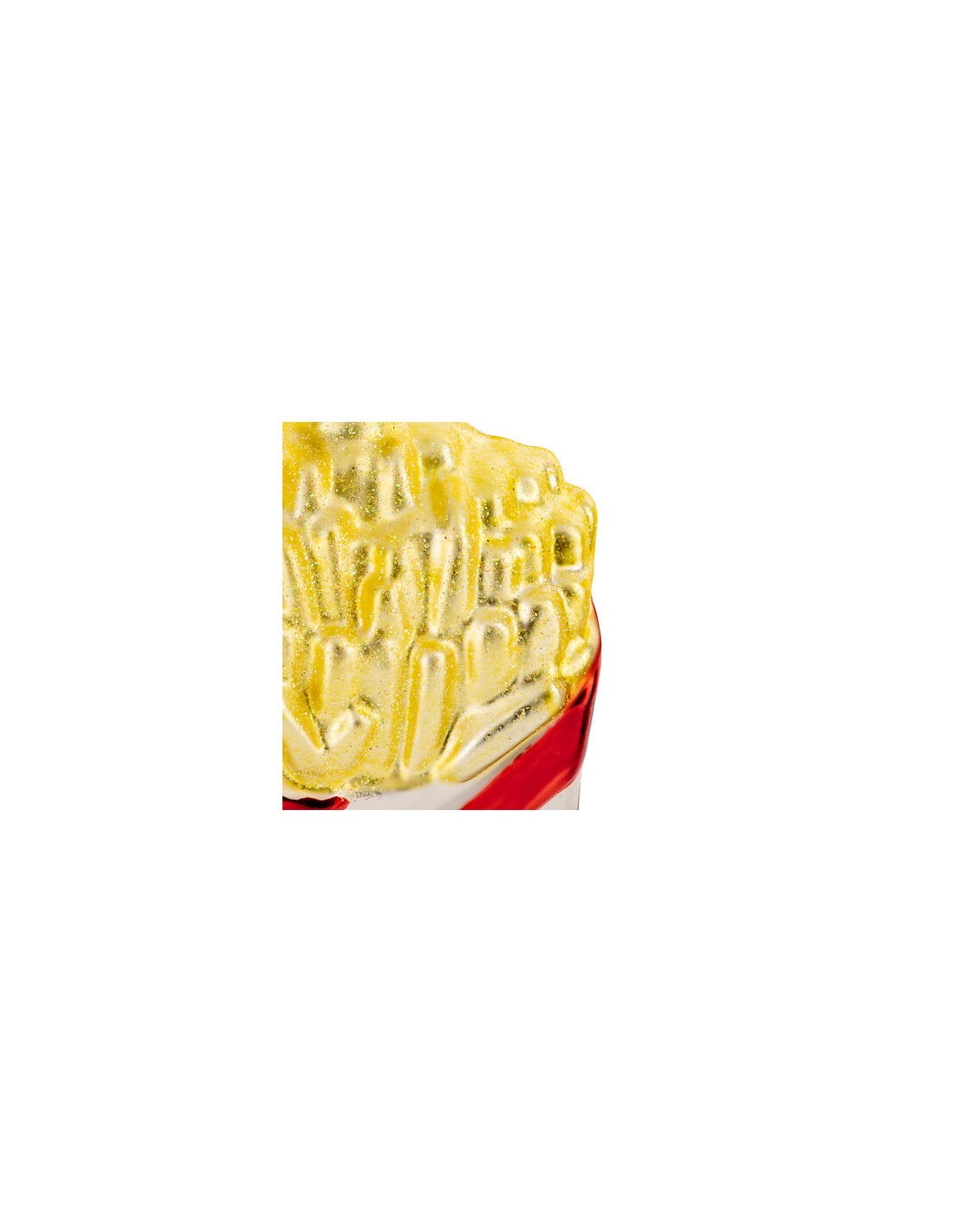 French Fries Glass Ornament 7×3.9×10.6cm
