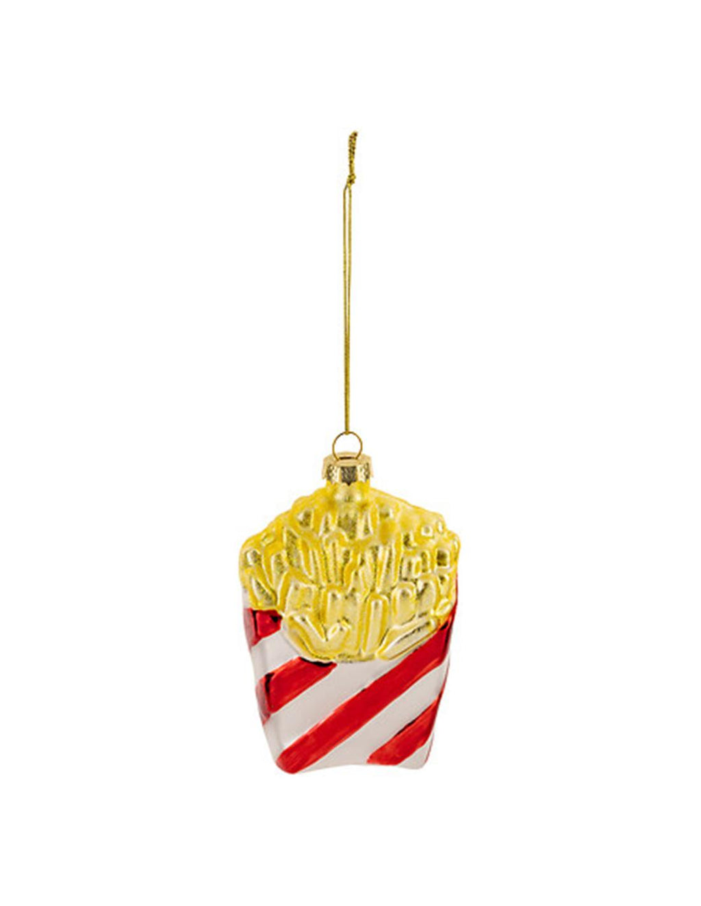 French Fries Glass Ornament 7×3.9×10.6cm