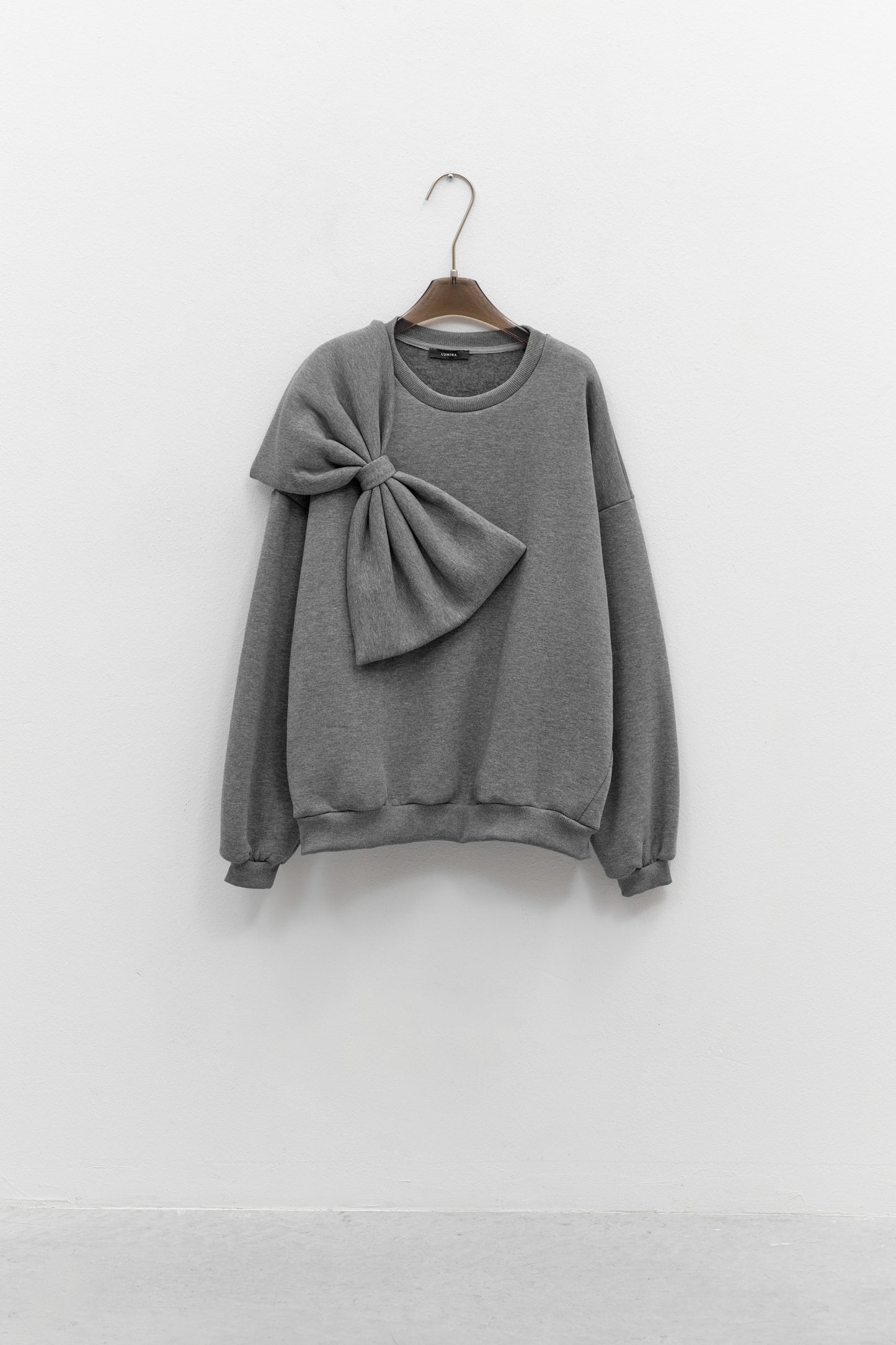 Grey Bow Sweatshirt (pre-order)