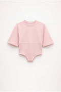 Crew Neck Corset Top with Short Sleeves