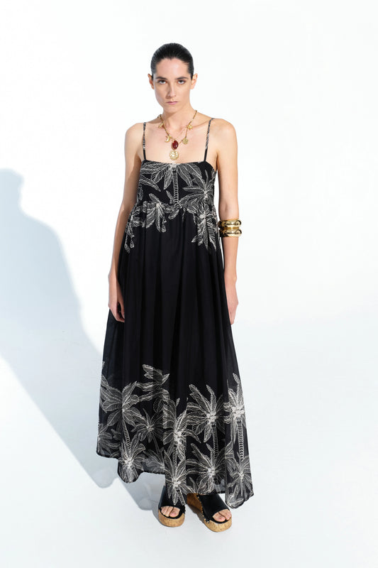 Tropical Print Dress
