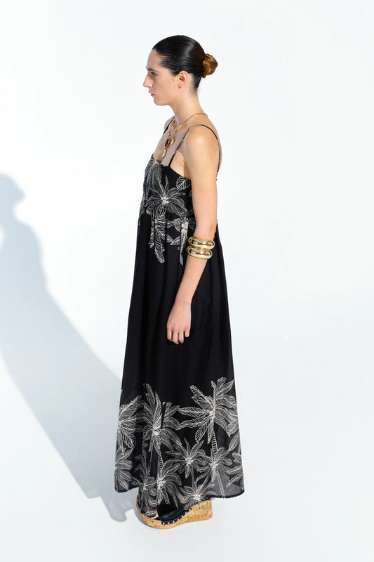 Tropical Print Dress