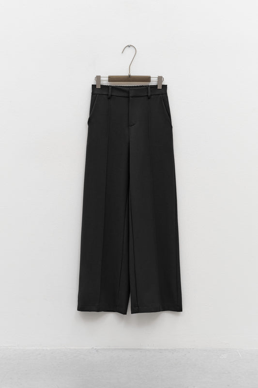 Anna Black Straight Leg Pants (pre-order)