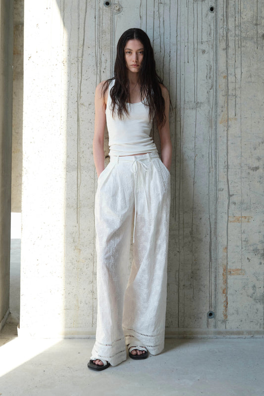 Wide-Leg Sangallo Trousers