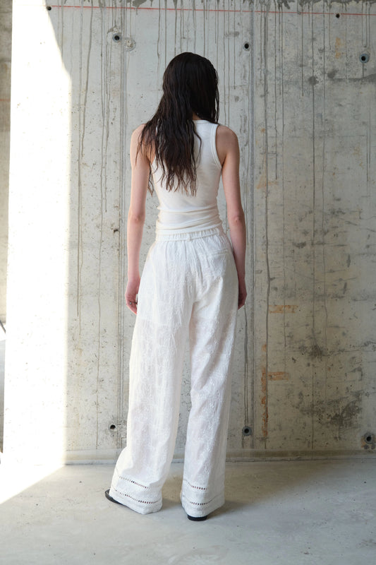 Wide-Leg Sangallo Trousers