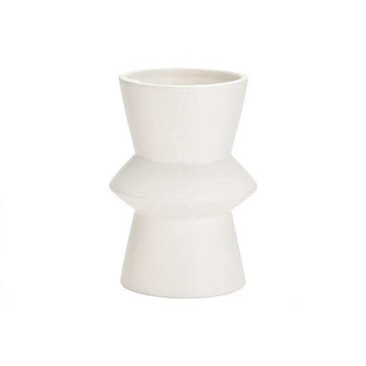 Cecilia White ceramic vase