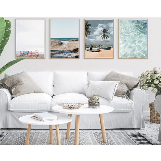 Summer Wall Art Set of 4 Posters