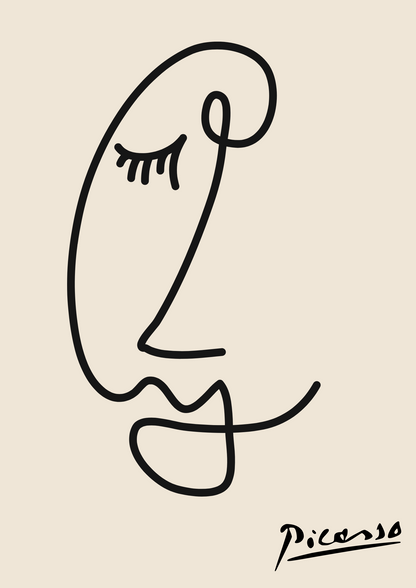 Picasso One Line Poster