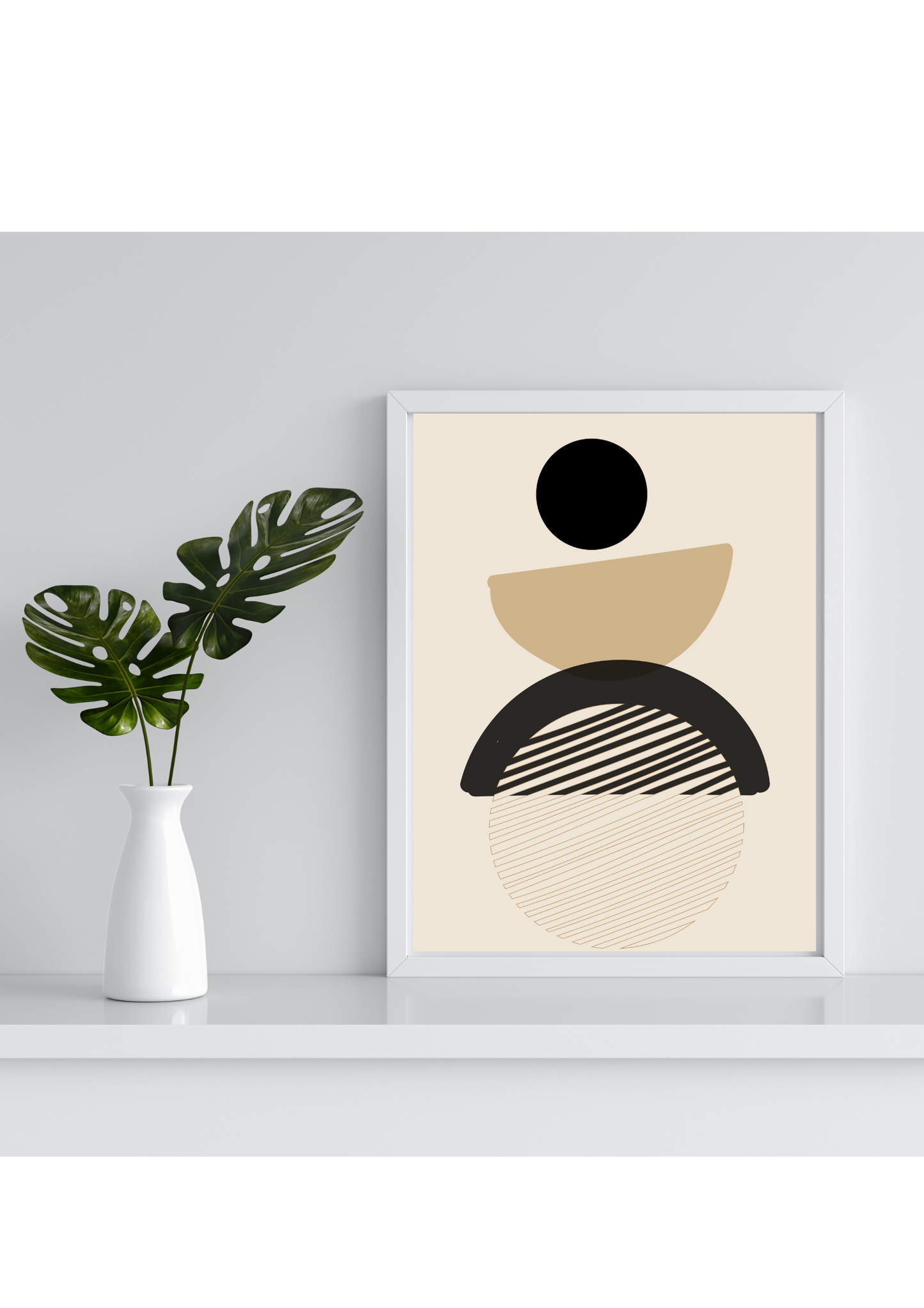Abstract Poster Black