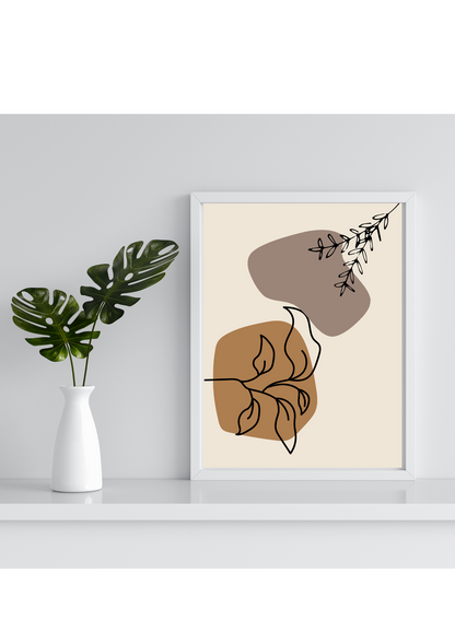 Boho Abstract Fall Poster