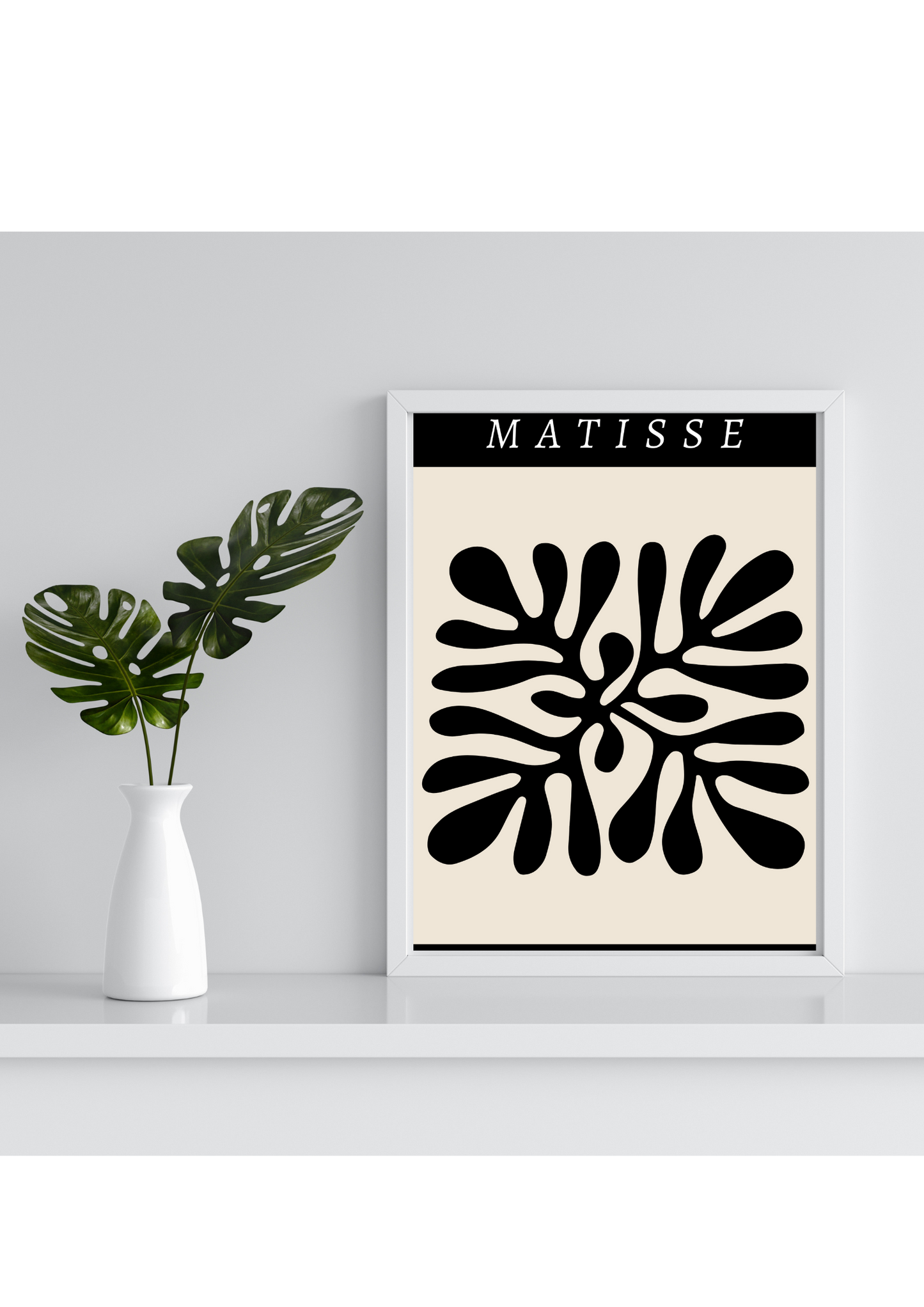 Matisse Cut-outs Black Poster