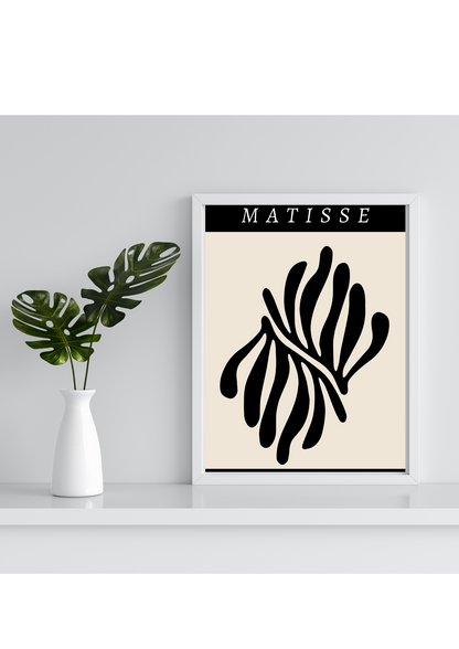 Matisse Cut-outs Black Poster