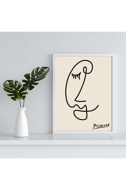 Picasso One Line Poster