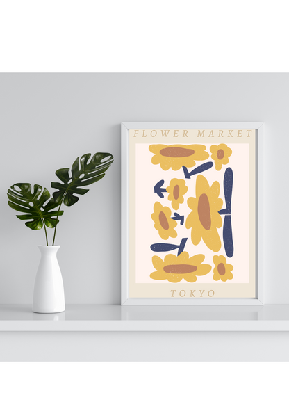 Flower Market Poster