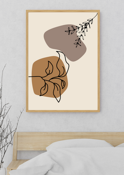 Boho Abstract Fall Poster