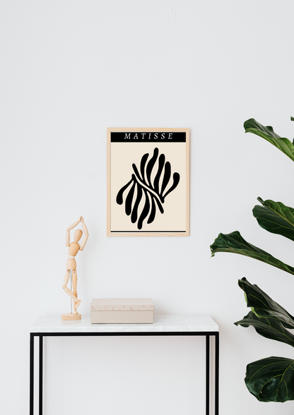 Matisse Cut-outs Black Poster