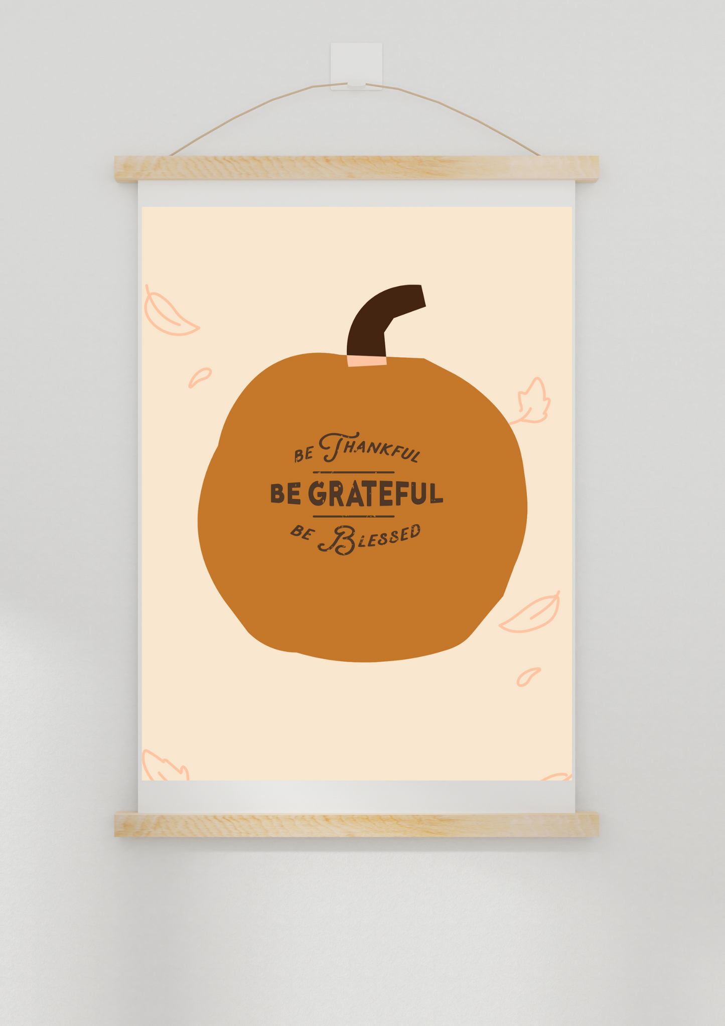 Be Grateful Fall Poster